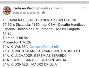 29/04/2022 DEJÓ LA VOZ, ÉSTA VEZ PUSO EL CUERPO Y GANÓ